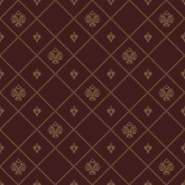 Kraliyet Zambaklarıyla Kusursuz Vektör Deseni