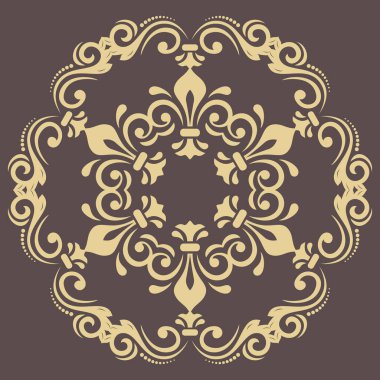 Doğulu Soyut Vektör Deseni