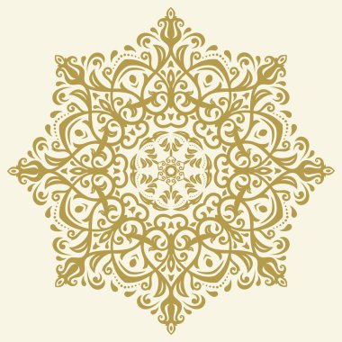 Doğulu Soyut Vektör Deseni