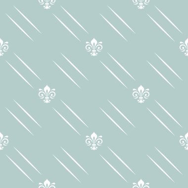 Kusursuz Vektör Deseni. Kraliyet Zambakları