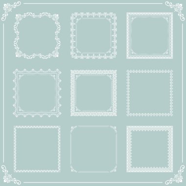 Vektör Kare Desenleri Kümesi