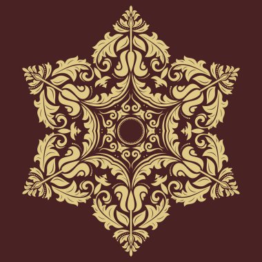 Doğulu Soyut Vektör Deseni