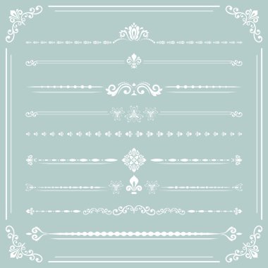 Vektör Yatay Desenler Kümesi