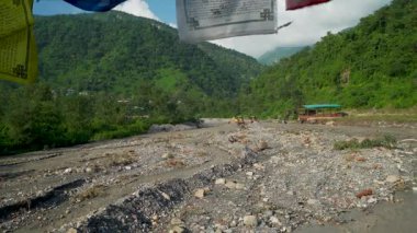 September18th2025 Dehradun Uttarakhand, India. Heavy machines remove rubble in Sahastradhara village after cloudburst floods Badli river, rescue teams search for missing.