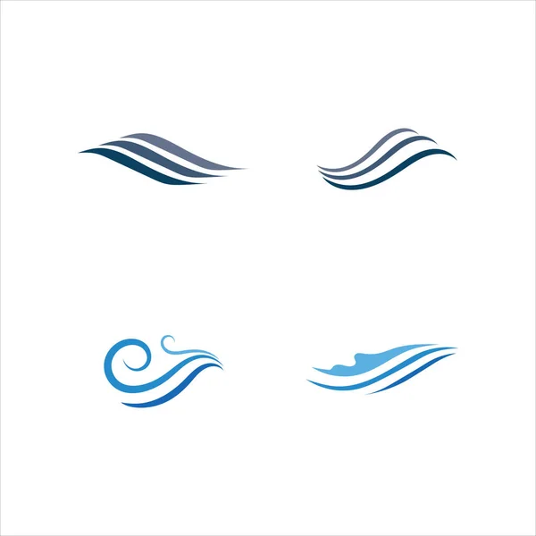 Gota Água Logotipo Modelo Vetor Ilustração Design — Vetor de Stock