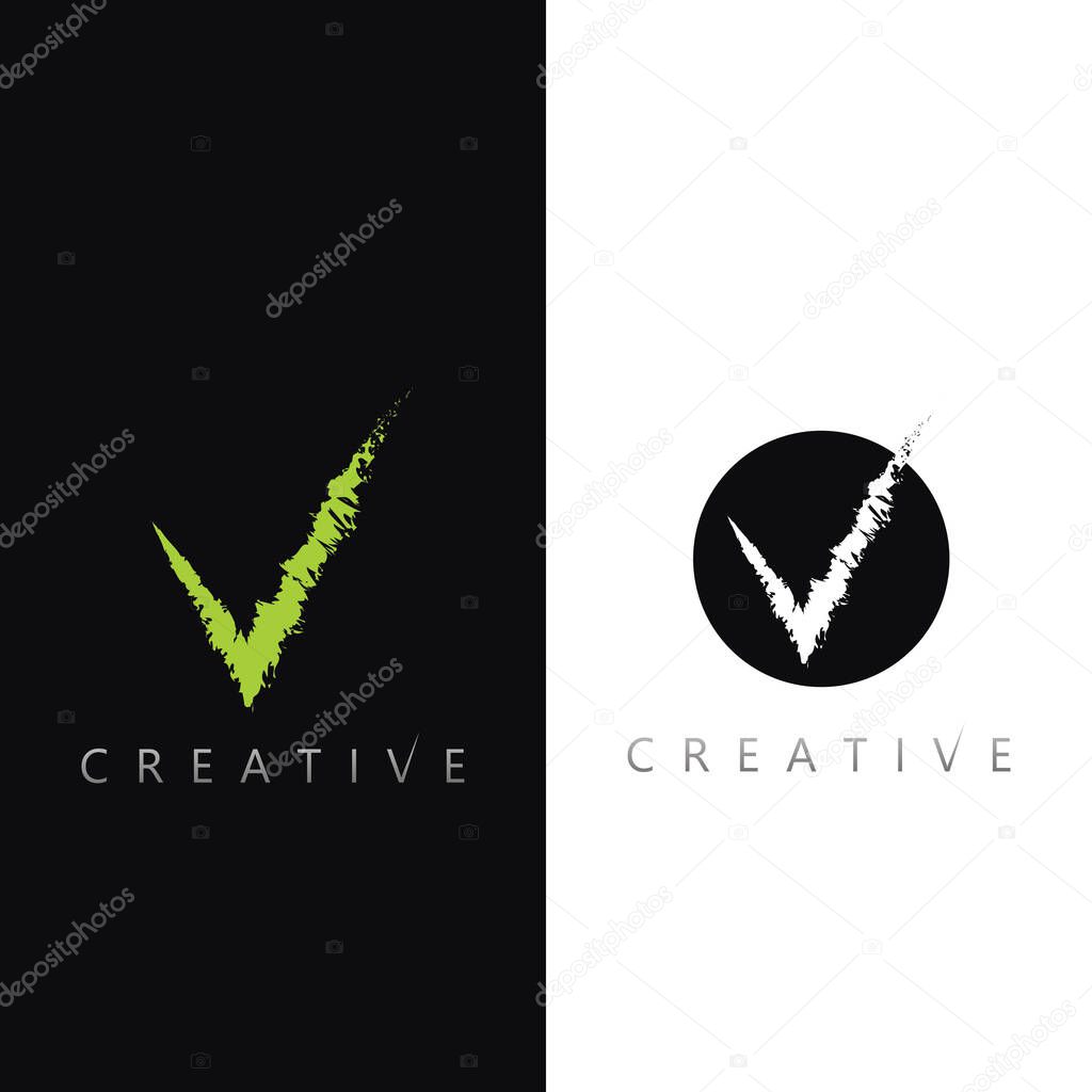 Modern corporate checkmark vector icon design for professional logo and branding use