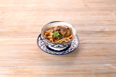 kuzu ve sebze çorbası.