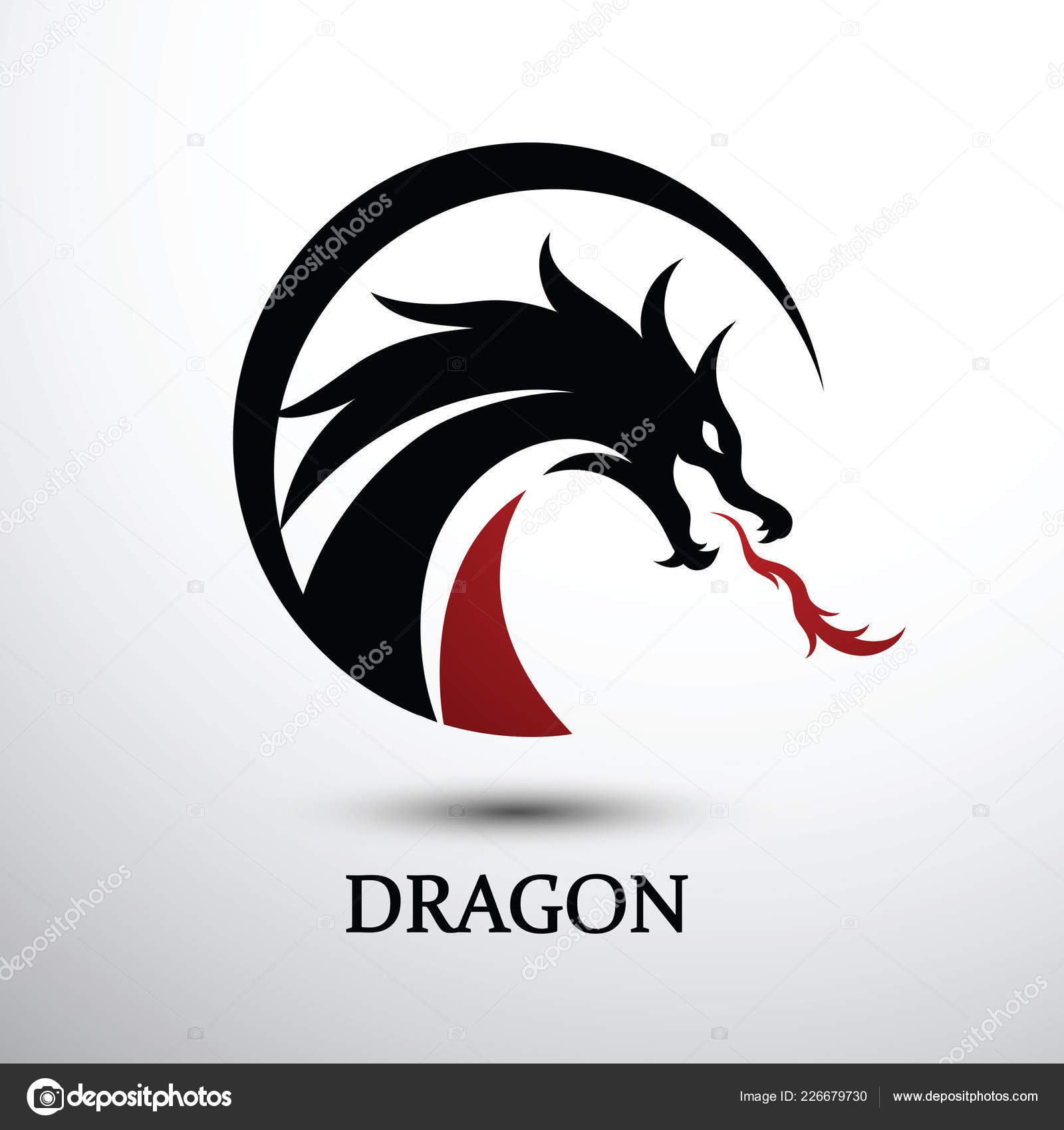神话动物标志，设计简单的龙标志，飞龙库存矢量图（免版税）2706471737 | Shutterstock, image size:1600x1700