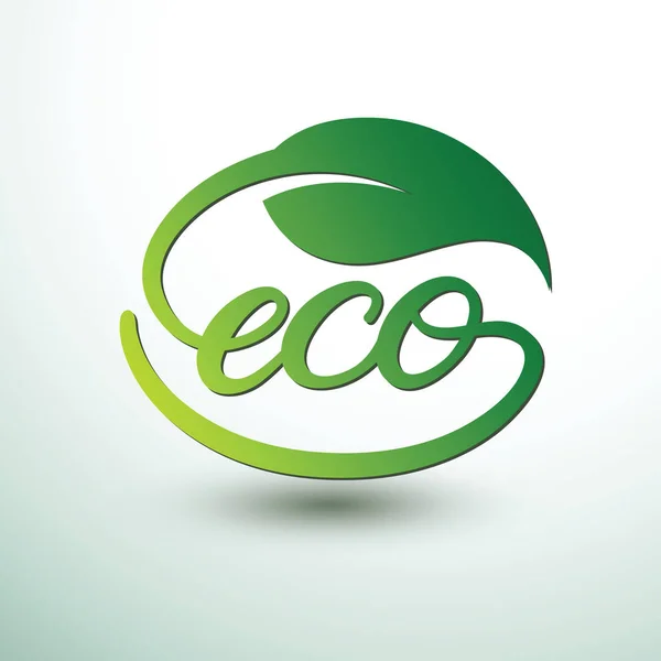 Eco logotipo — Vetor de Stock