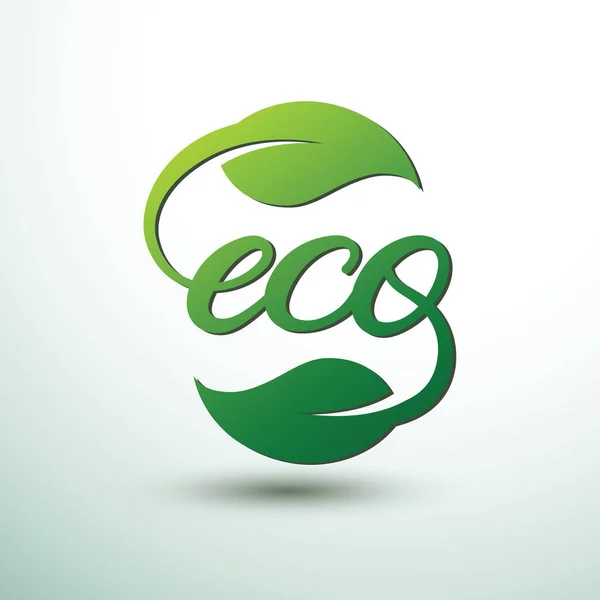 Logo ecologico — Vettoriale Stock