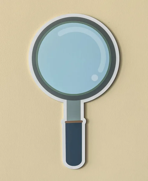 Magnifying Glass Search Icon Isolated — Stock Photo, Image