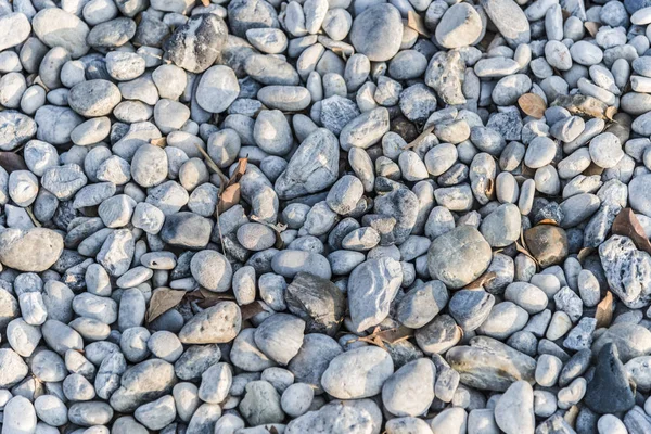 Kieselsteine Und Felsen Auf Dem Boden — Stockfoto