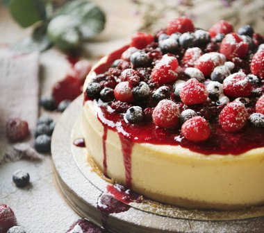 Taze berry cheescake gıda fotoğraf tarifi fikir
