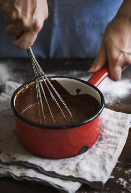 Çikolata ganache gıda fotoğraf tarifi fikir