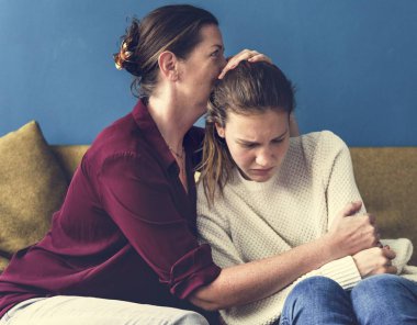 Anne ve genç kızı bir arguument sahip