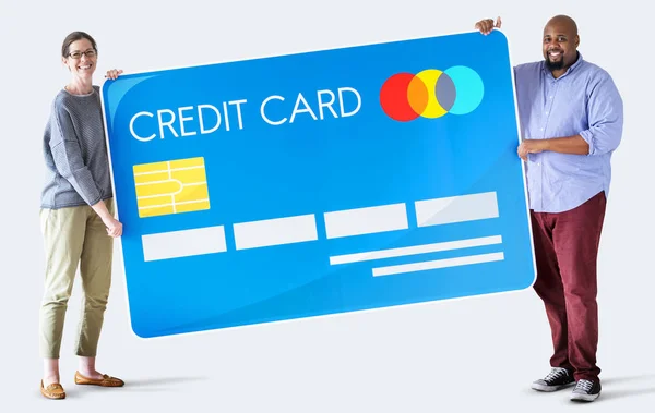 Personen Mit Kreditkarte — Stockfoto