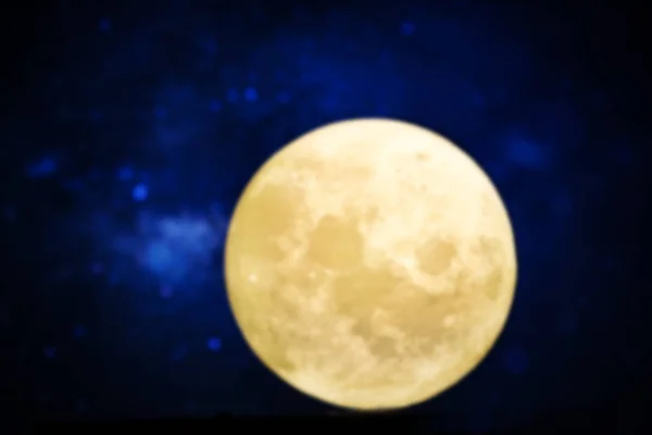 Полная Луна Темноте Ночи — стоковое фото