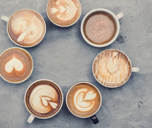 Vue Aérienne Divers Cafés — Photo