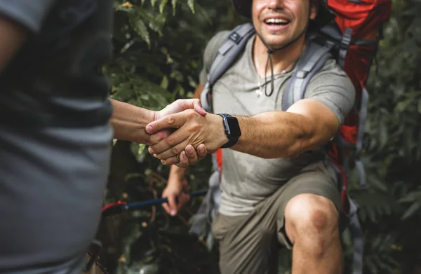 Uomo Che Una Mano — Foto Stock