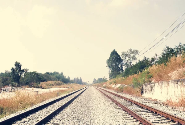 Estrada Ferroviária Guding Para Novo Destino — Fotografia de Stock