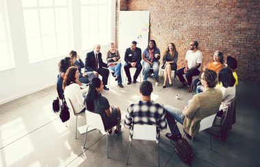 Farklı bir grup insan bir seminer