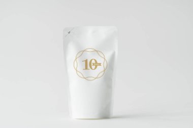 White paper bag branding mockup clipart