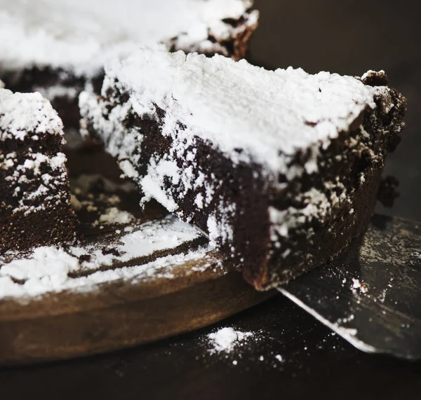 Chocolate Cake Food Photography Recipe Idea — Stock Photo, Image