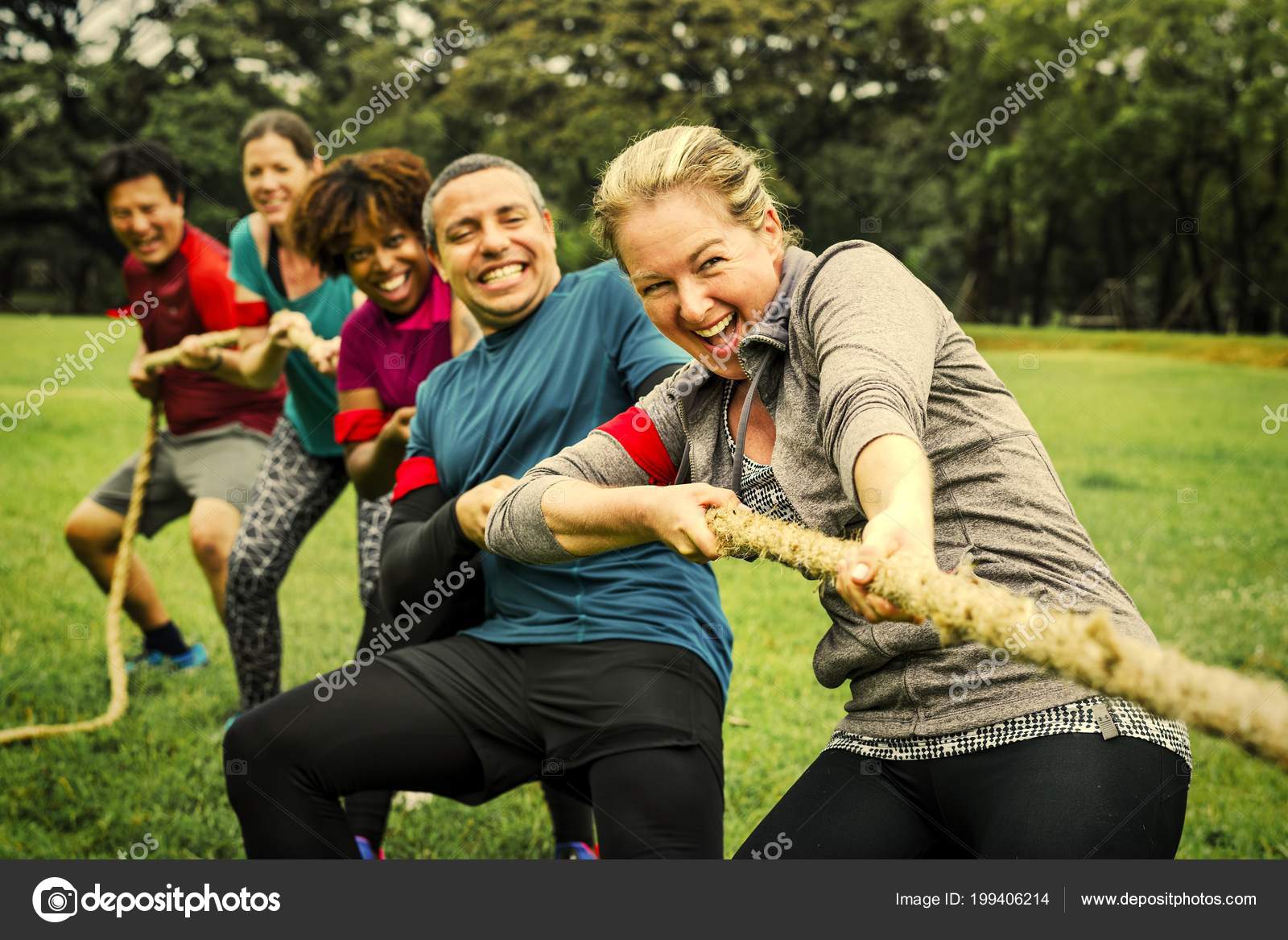 Team Competing Tug War Stock Photo by ©Rawpixel 199406214