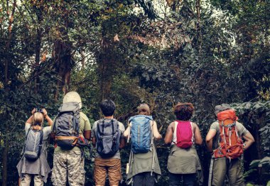 Mutlu farklı kamp, dikiz Grup 