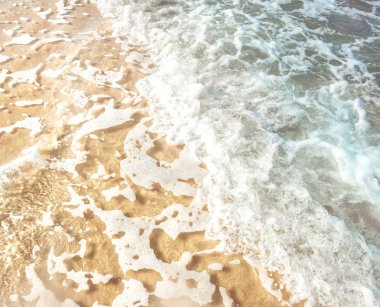 Deniz su dalgaları arka plan temizlenir