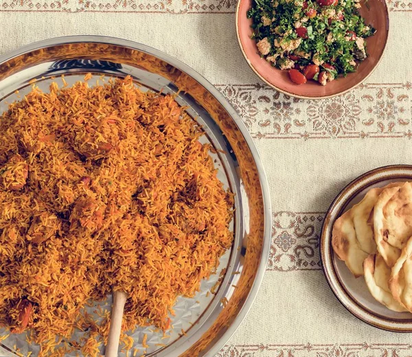 Feast End Ramadan Flat Lay — Stock Photo, Image