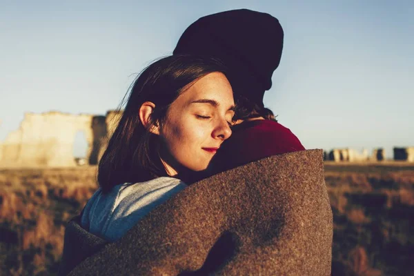 Casal Monumento Rochas Kansas — Fotografia de Stock