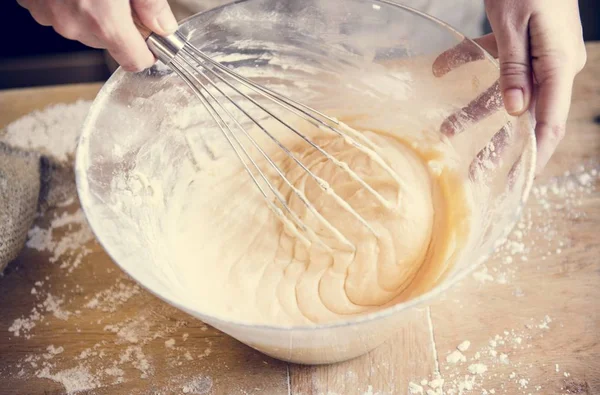 Cake Batter Food Photography Receipe Idea — Stock Photo, Image