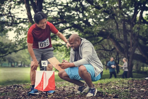 Açık orienteering onay nokta etkinliği