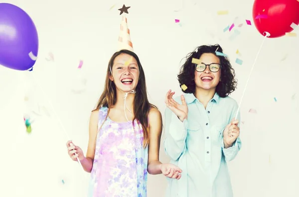 Amigos Una Fiesta Cumpleaños — Foto de Stock