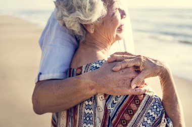 Plajı'nda üst düzey bir çift