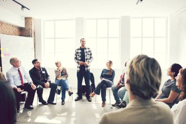 Farklı bir grup insan bir seminer