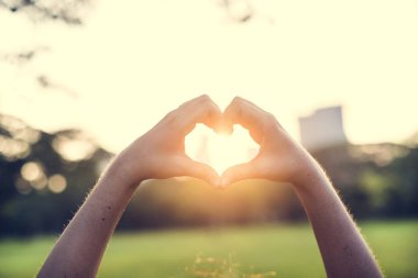 Sıcak yaz hava sevgi dolu