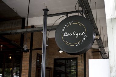 Tabela dışında bir restoran mockup