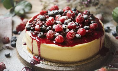 Taze berry cheescake gıda fotoğraf tarifi fikir