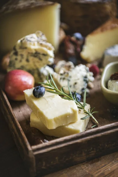 Prato Queijo Foto Comida Ideia Receita — Fotografia de Stock