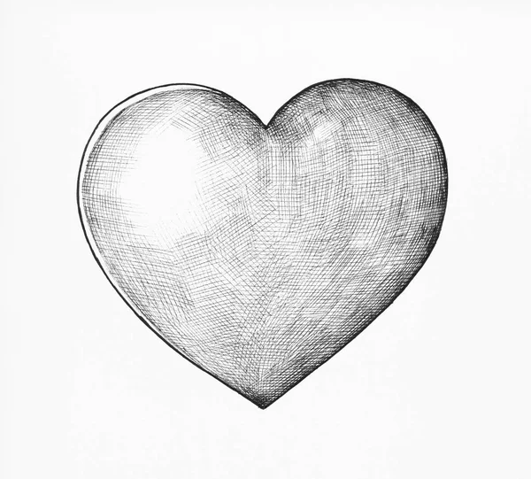 Çizilmiş Kalp — Stok fotoğraf