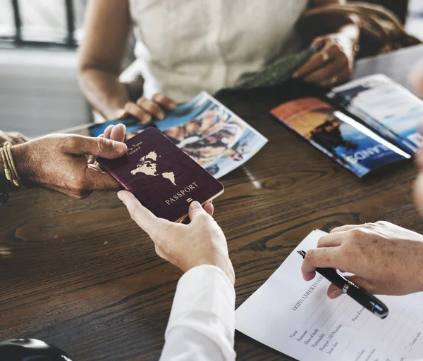 Guest Booking Tour Hotel — Stock Photo, Image