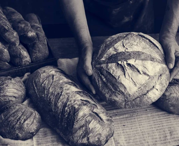 Σπιτικό Ψωμί Προζύμι Φωτογραφία Συνταγή — Φωτογραφία Αρχείου