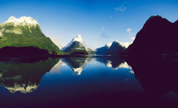 Milford Sound Fiordland Νέα Ζηλανδία — Φωτογραφία Αρχείου