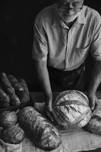 Σπιτικό Ψωμί Προζύμι Φωτογραφία Συνταγή — Φωτογραφία Αρχείου