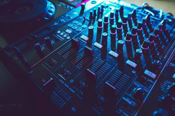 Sound mixer volume buttons — Stock Photo, Image