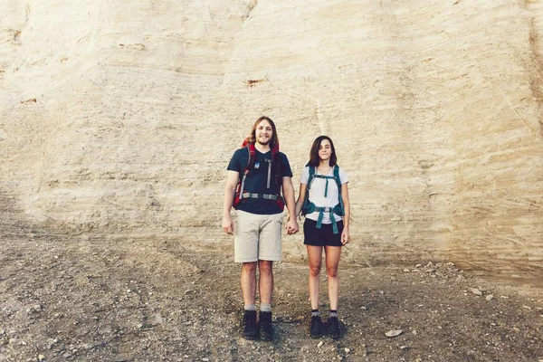 Pareja Monumento Rocas Kansas — Foto de Stock