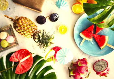 Yaz tatil ve tatil arka plan