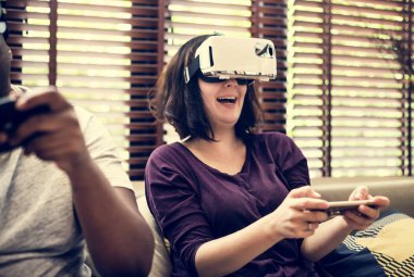 Çift oyun Vr video oyunu